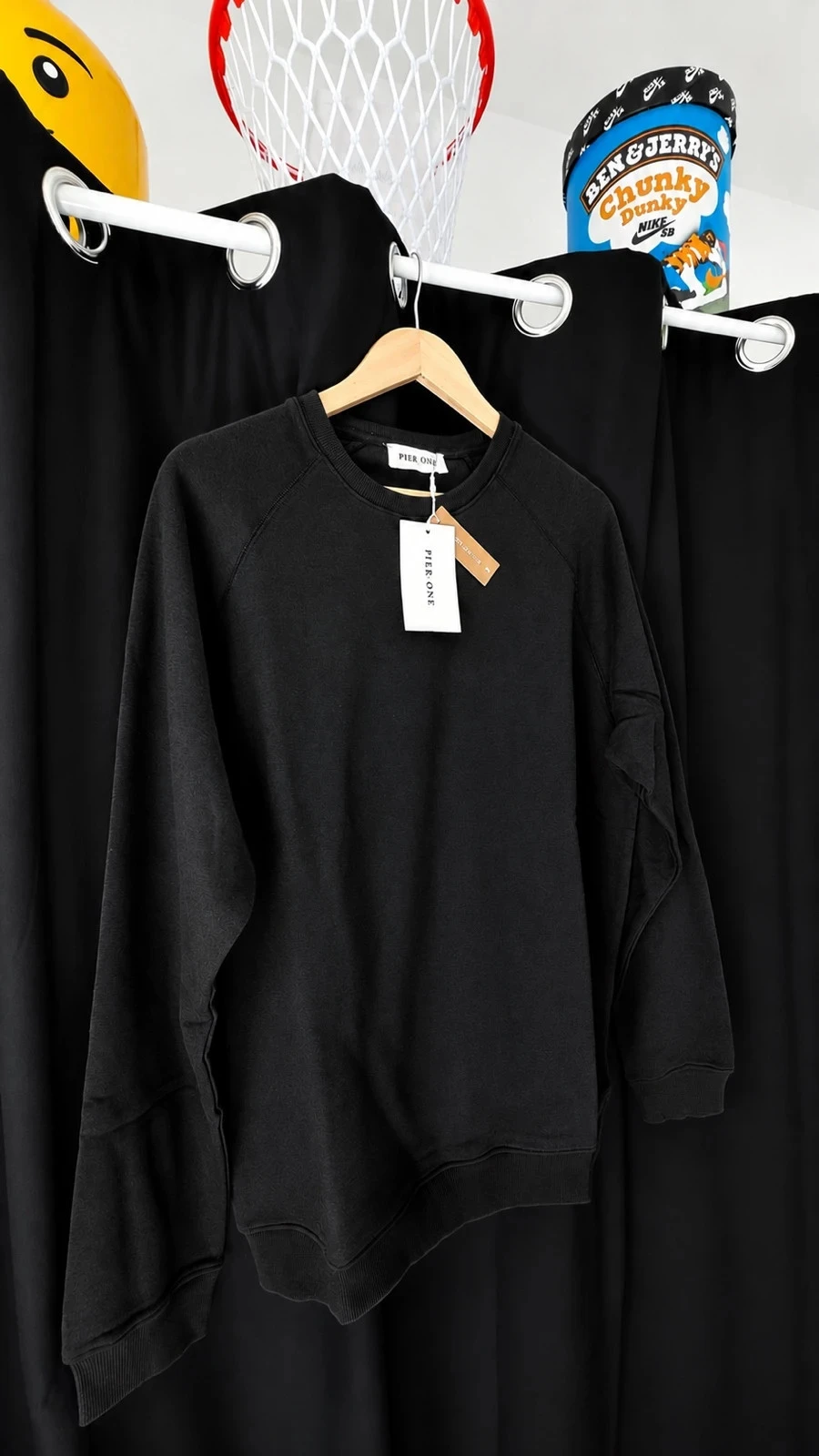Men's Black Crew Neck Sweatshirt – photo 2